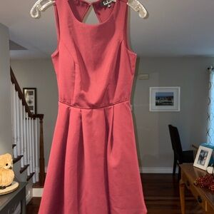 Lulu's Chic Cranberry Sleeveless Mini Dress